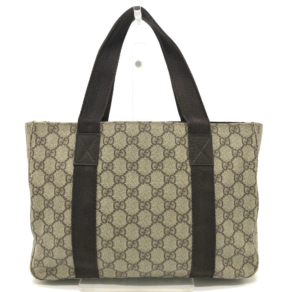 Gucci Canvas Bag Tote GG Handbag Beige Supreme Tan